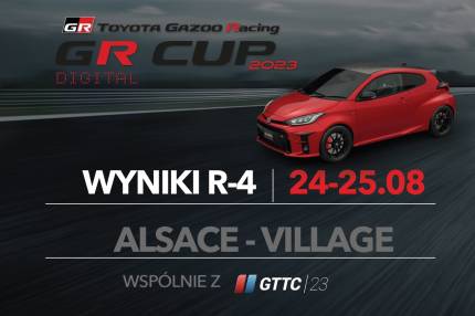 Wyniki 4. rundy TOYOTA GR CUP DIGITAL 2023 na Alsace-Village